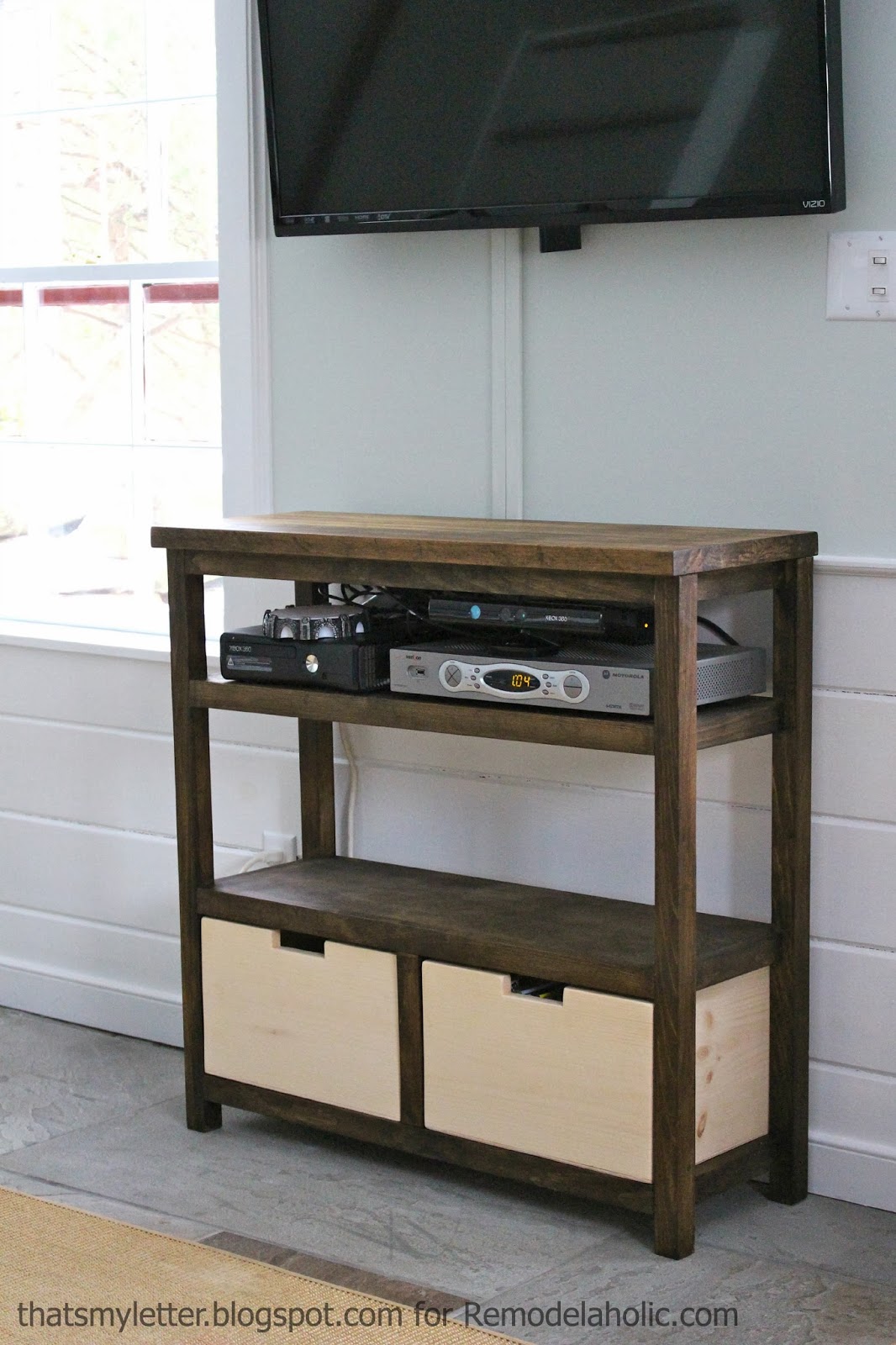 That's My Letter DIY Media Shelf