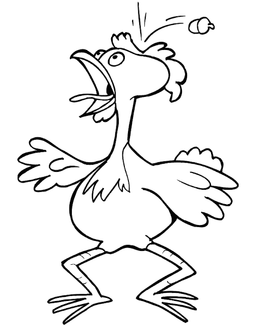 Free Printable Coloring Pages (Rooster)