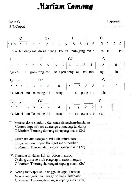 Lagu Daerah Tapanuli