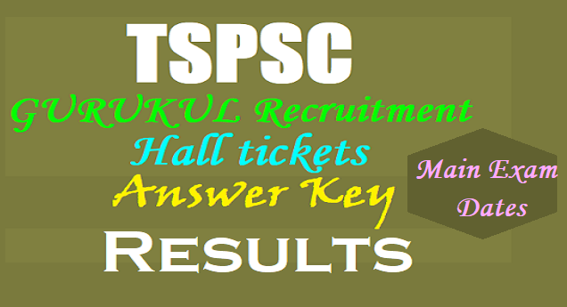 TSPSC PGTs, TGTs, PDs Recruitment Preliminary key, Results, Main Exam dates 2017 TSPSC PGTs, TGTs, PDs Recruitment Preliminary key, Results, Main Exam dates 2017