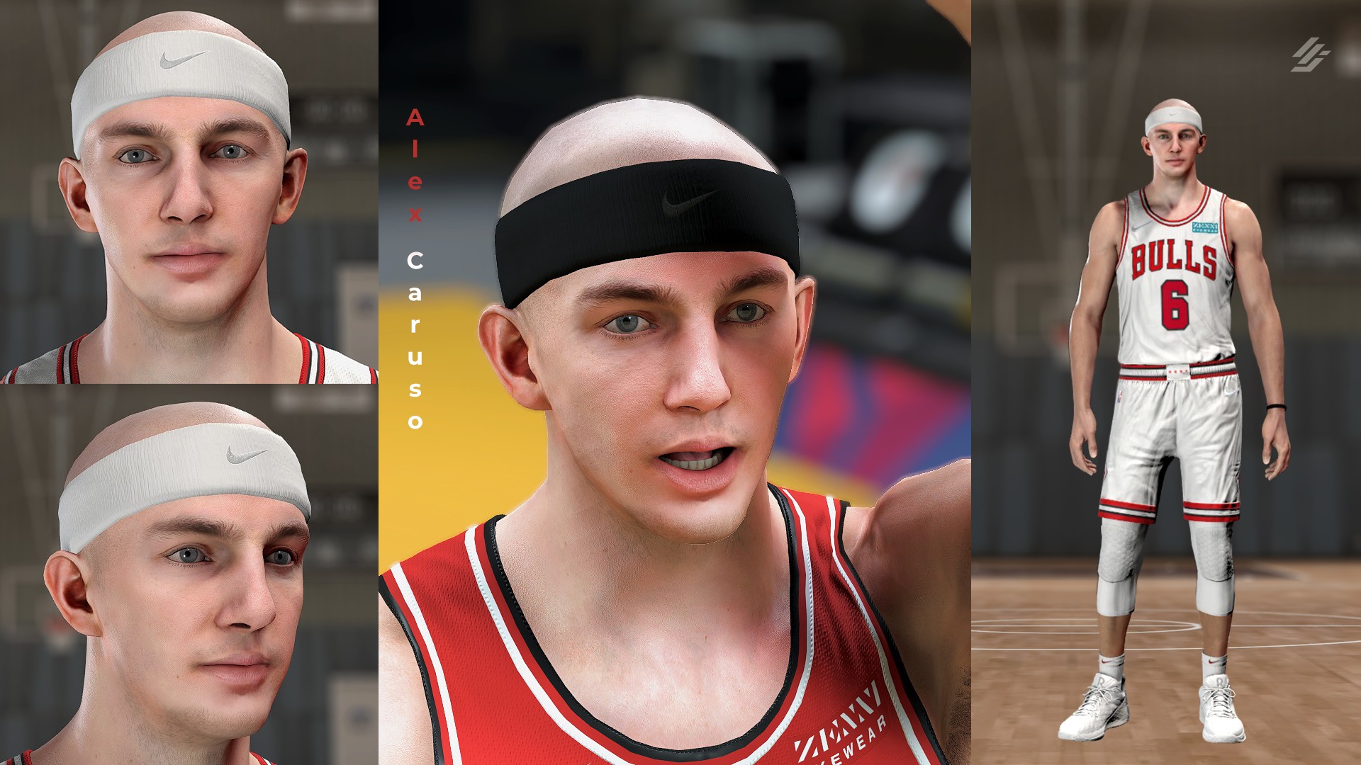 NBA 2K22 Alex Caruso Cyberface Update and Body Model by monja