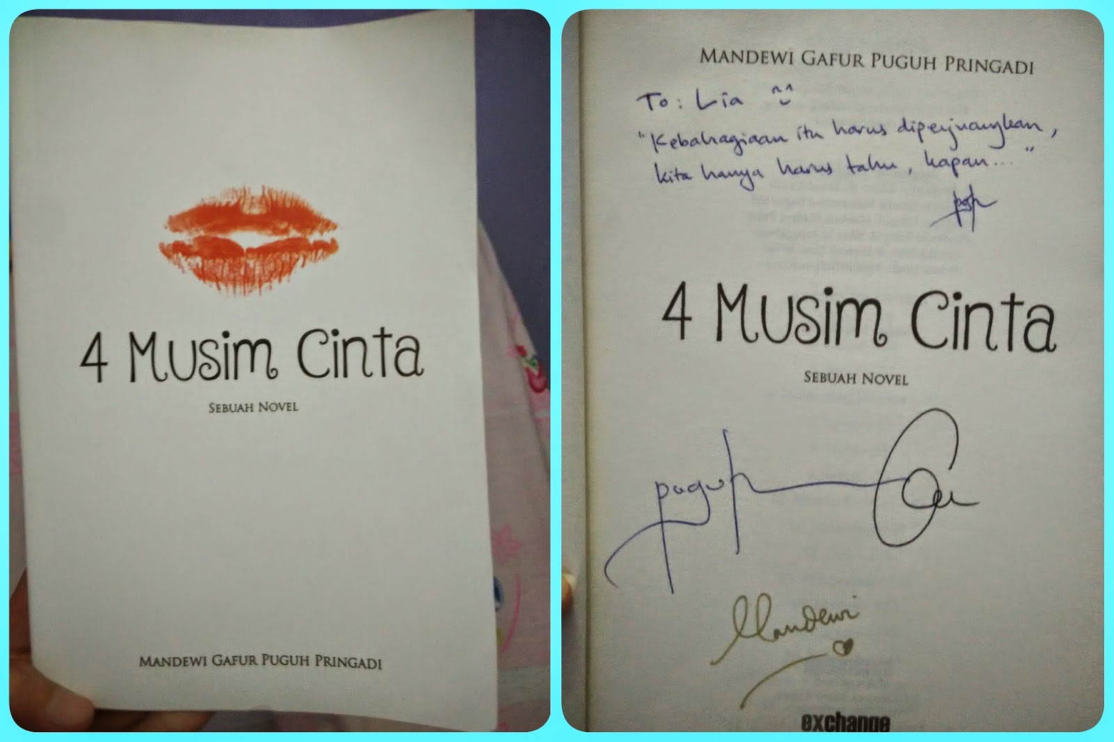 Nilai-Nilai Yang Terkandung Dalam Novel 4 Musim Cinta