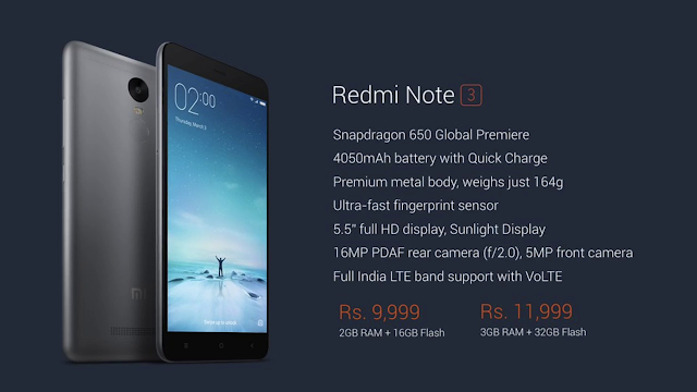 redmi note 3 
