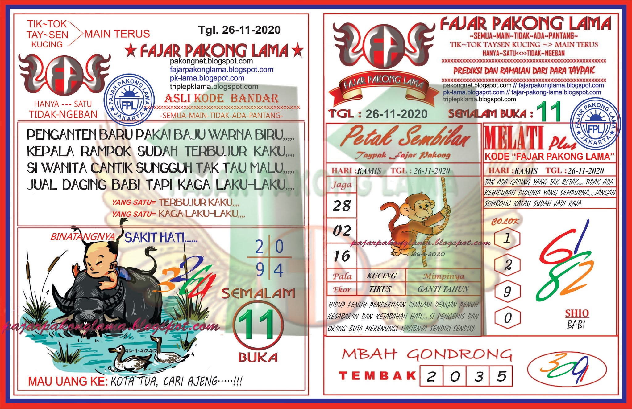 Syair Hk Malam Ini Jitu Kamis 26112020 Bocoran Togel
