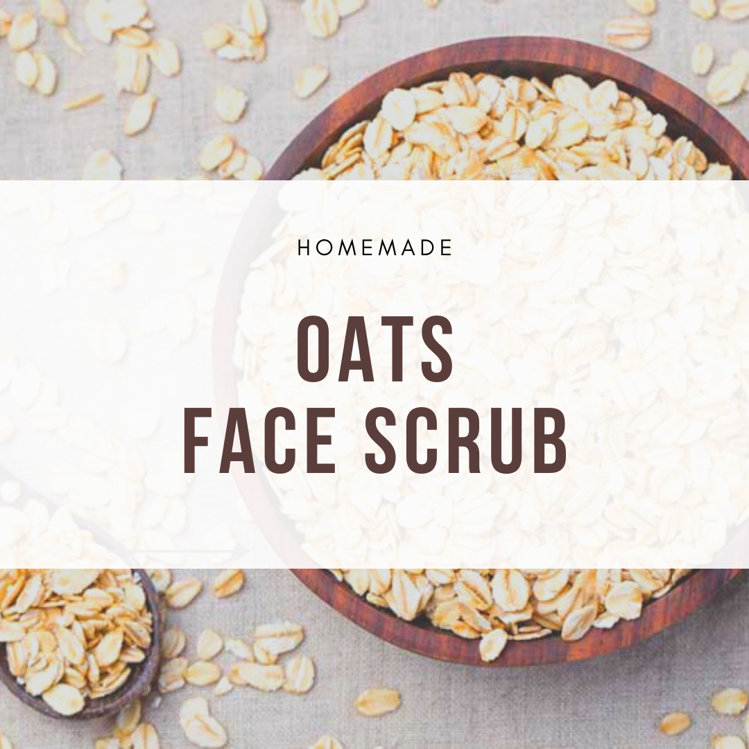 Homemade Oats Scrub Herb garden