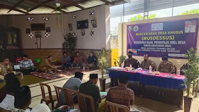 Gelar Musdessus, Desa Karang Penang Onjur rampungkan Pendataan SDG’s Desa