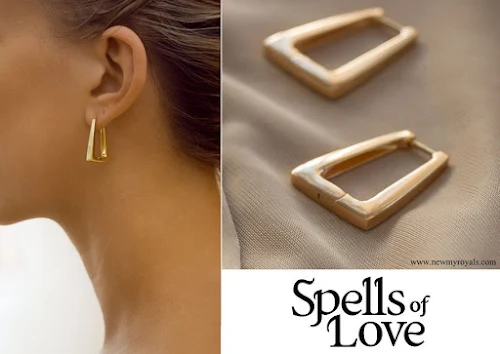 Kate Middleton Spells of Love Alia 18 carat yellow gold hoops designer Hayley Jones