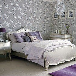 romantic wall decor bedroom flourish charming designs grey gray bed bedrooms decorating wallpapers inspiration