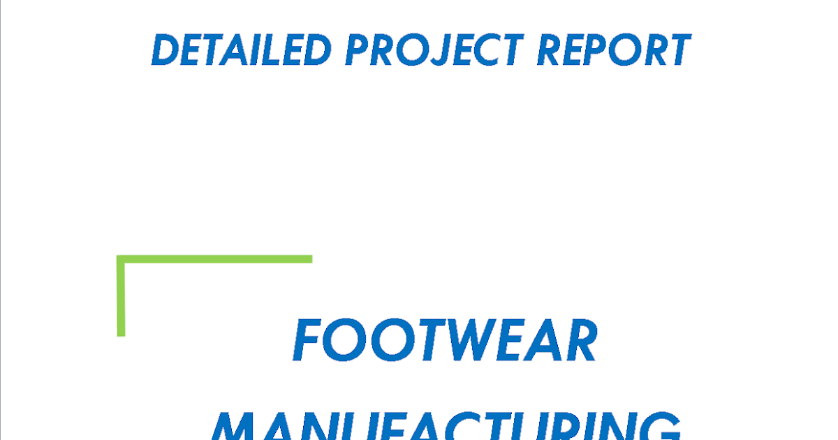 project report on footwear company