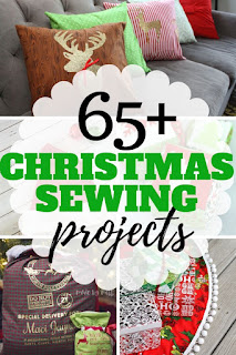 Giant list of Christmas sewing projects for beginner sewers to advanced.  Loads of fun free sewing projects and gift ideas for the holiday season.