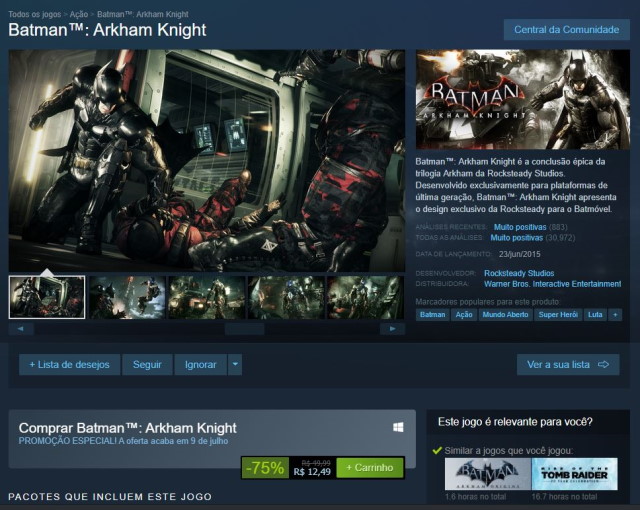 Jogo na Steam Jogo na Steam