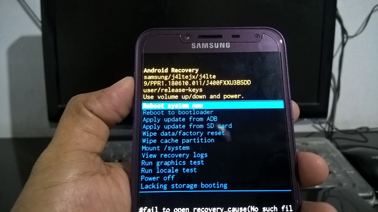 Hard Reset Samsung Galaxy J4