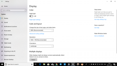 Windows 10에서 화면 해상도를 변경할 수 없는 문제 수정