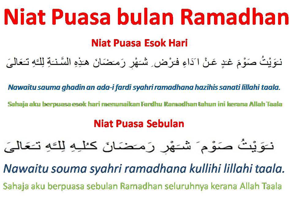 Niat Puasa Ganti Ramadhan Di Hari Rabu