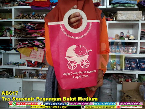 jual Tas Souvenir Pegangan Bulat Medium