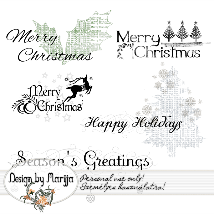 FECNIKÉK: ~~ Christmas word art