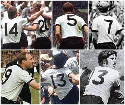 Football teams shirt and kits fan Font West Germany World Cup 1970