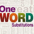 One-word Substitution "A" - 1
