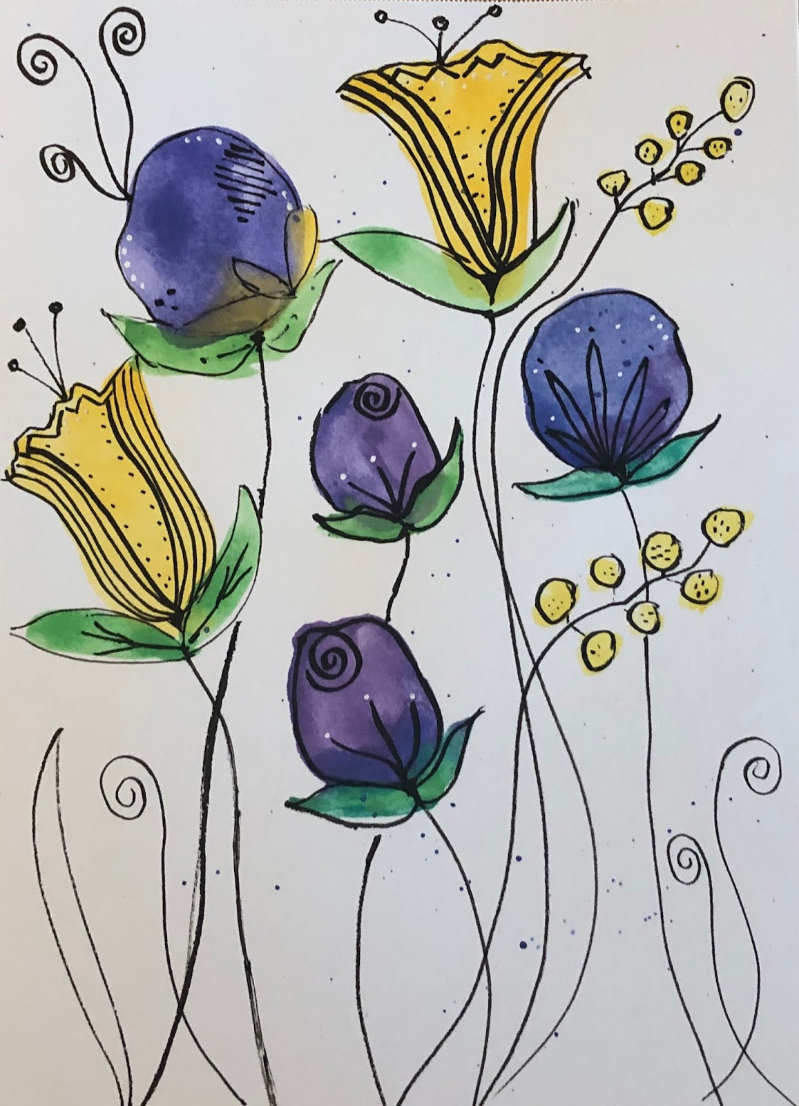 watercolor doodles