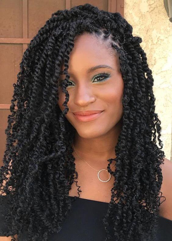 39 Nubian Twist Braids Hairstyles For African American Women