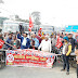 कृषि कानून के खिलाफ भारतीय कम्युनिस्ट पार्टी ने एनएच जामकर किया प्रदर्शन