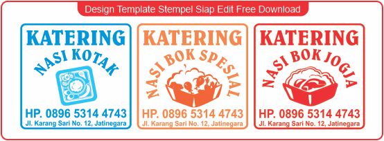 Contoh Stempel Makanan