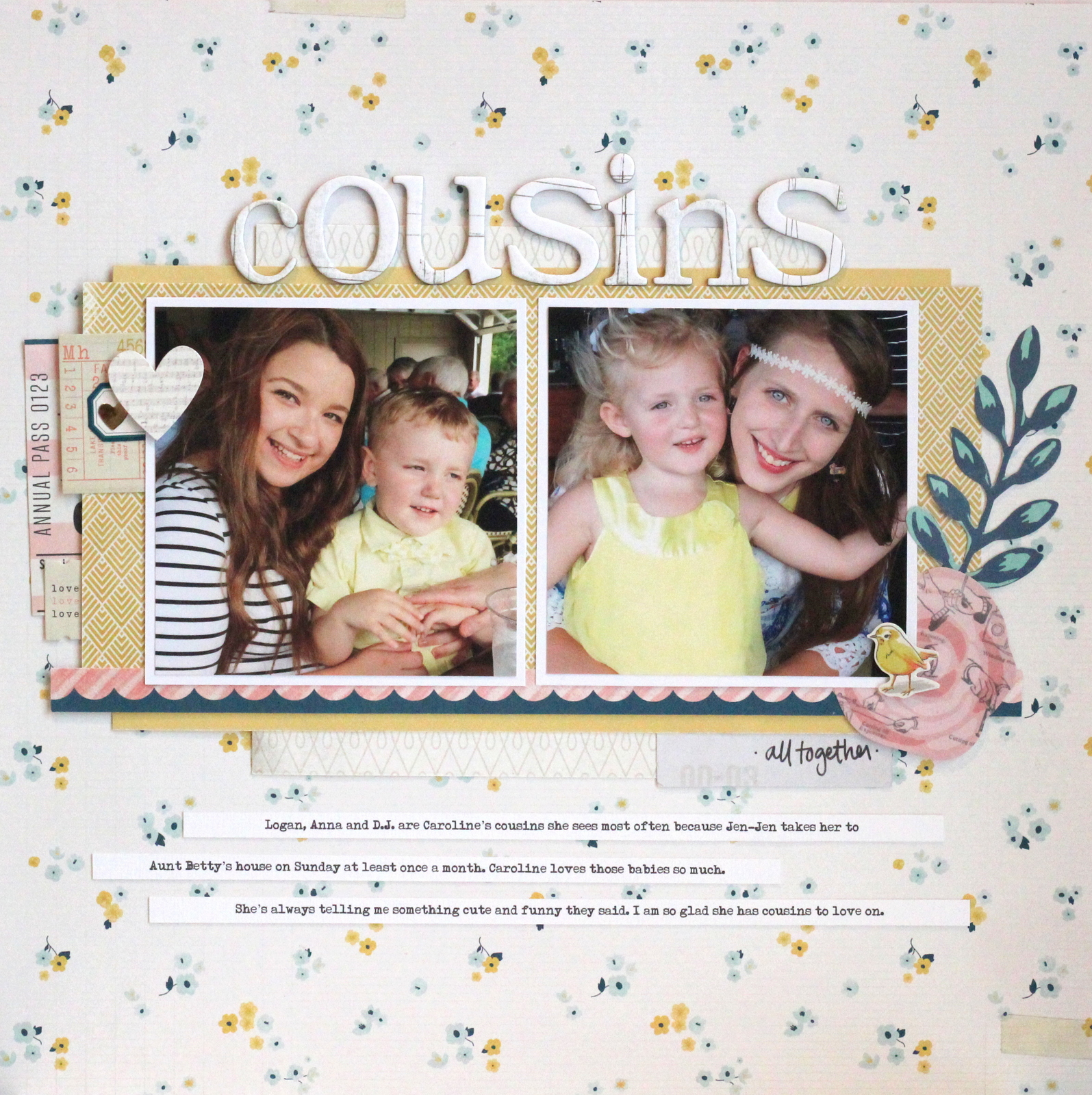 Online Scrapbook Classes Sketch 2