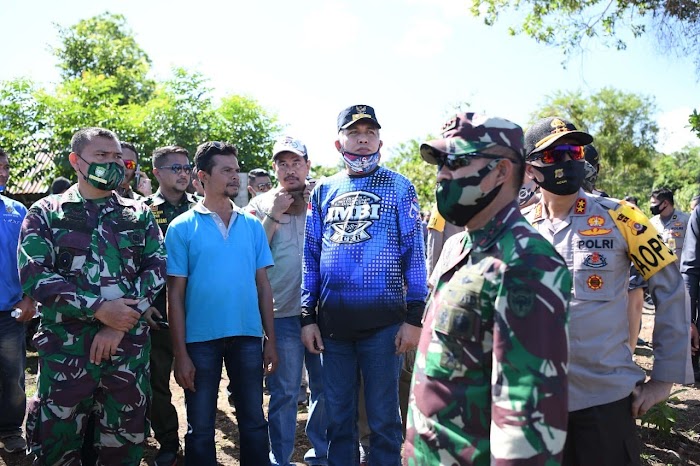 Plt Gubernur Tinjau Lokasi Pembukaan Lahan Tanam Jagung di Aceh Besar
