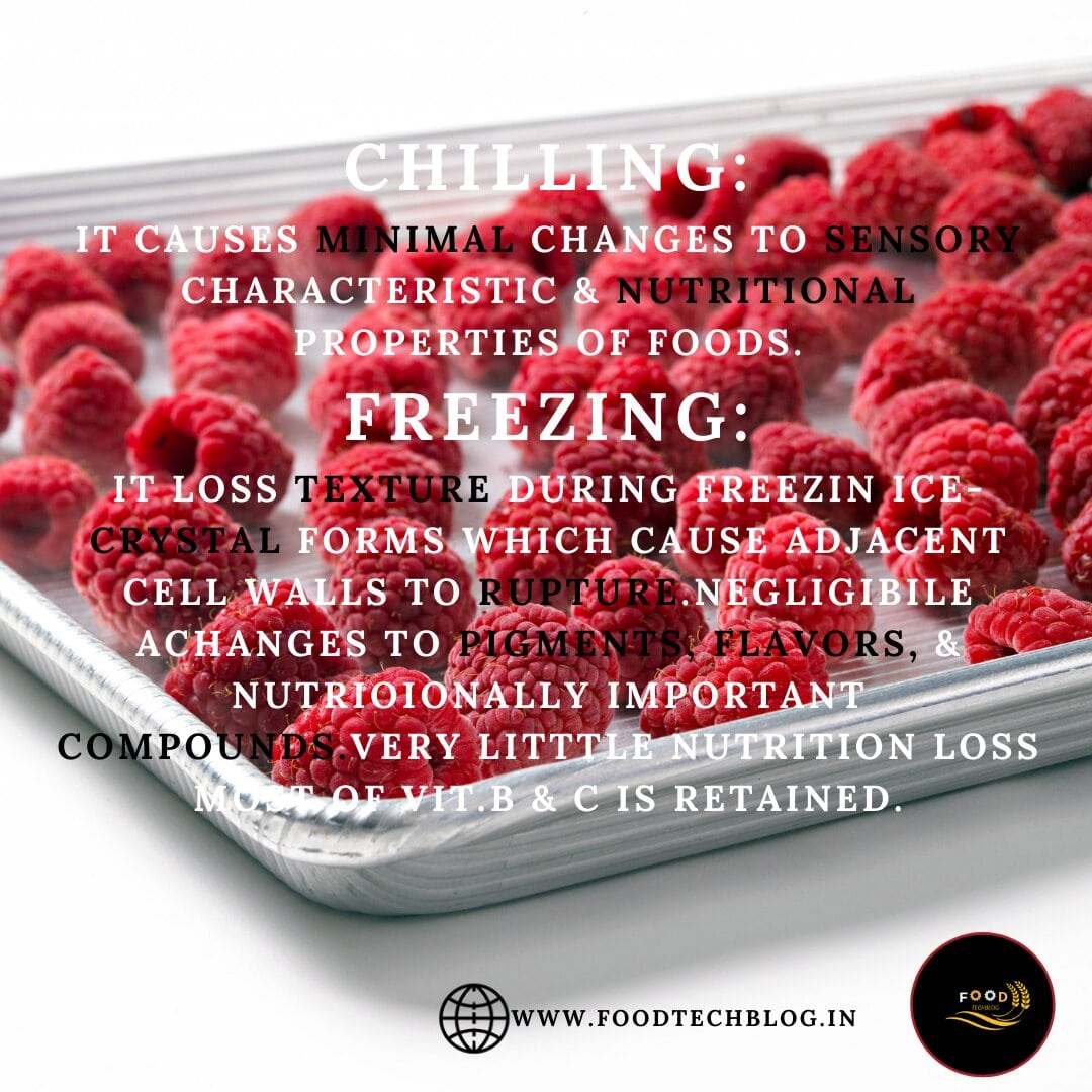 What is the difference between chilling and freezing?