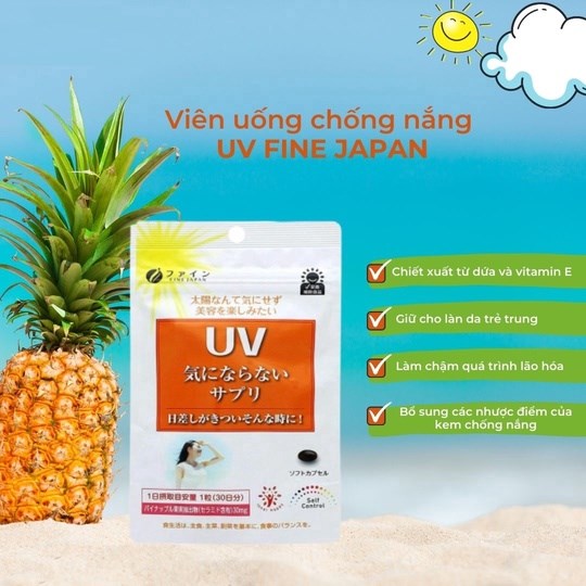 VIÊN CHỐNG NẮNG UV PLUS – FINE JAPAN