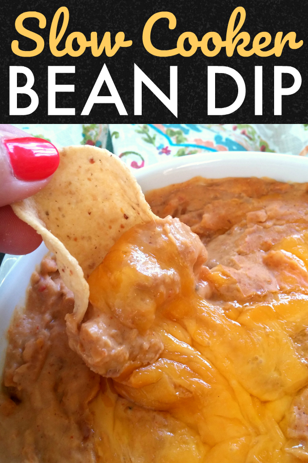 South Your Mouth Game Day Slow Cooker Bean Dip