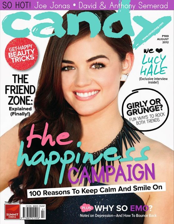 ★STARTRIGA Lucy Hale Candy Magazine August 2012 Issue Cover!