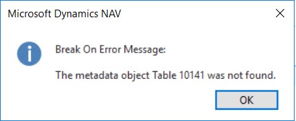 dynamics nav 2009 r2 metadata for object in a failed state dynamics nav 2009 r2 metadata for object in a failed state