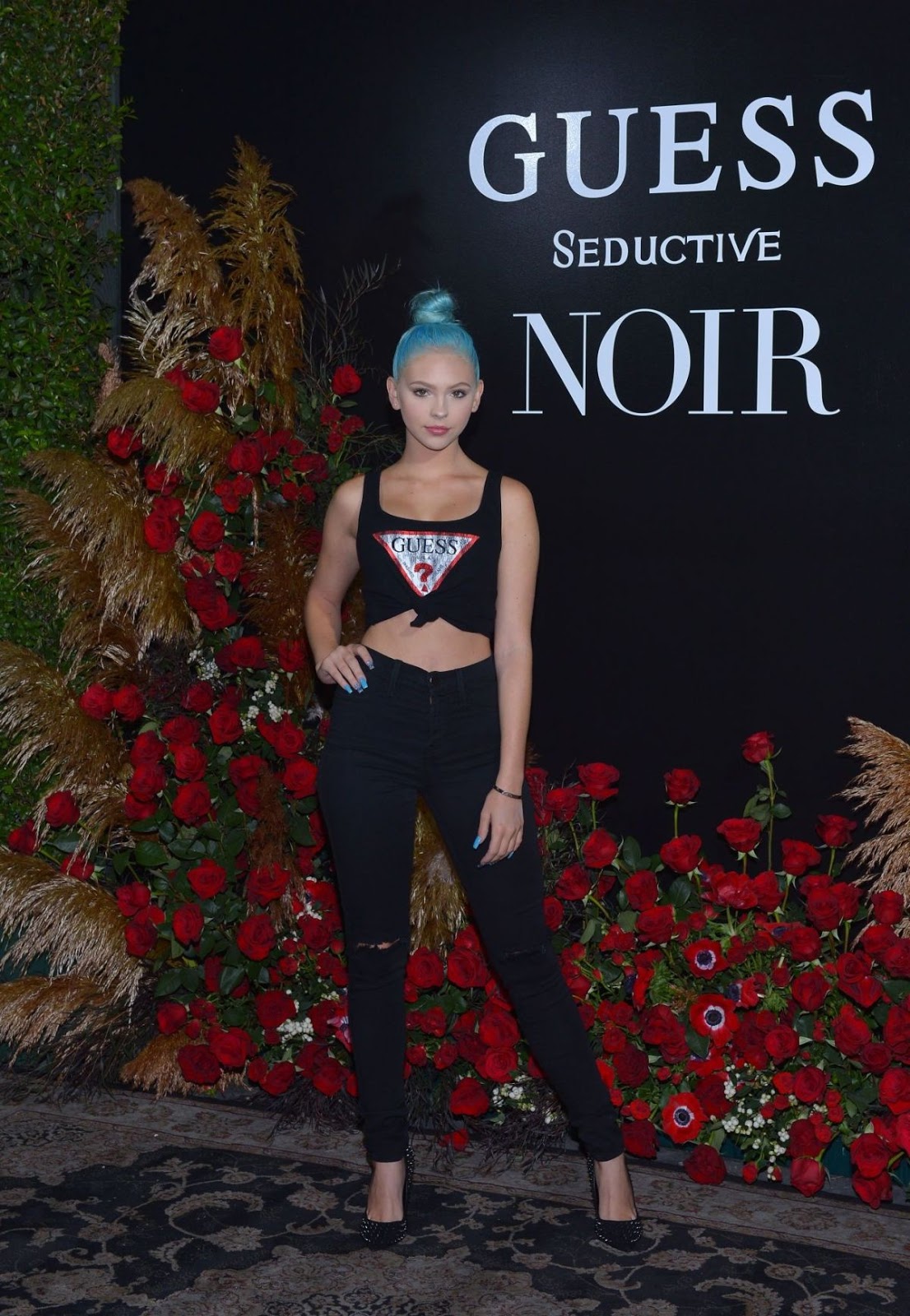 YSC Blog: JORDYN JONES at Guess Seductive Noir Fragrance Launch in Los