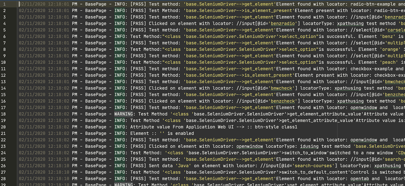 UI automation using Selenium python - A complete framework