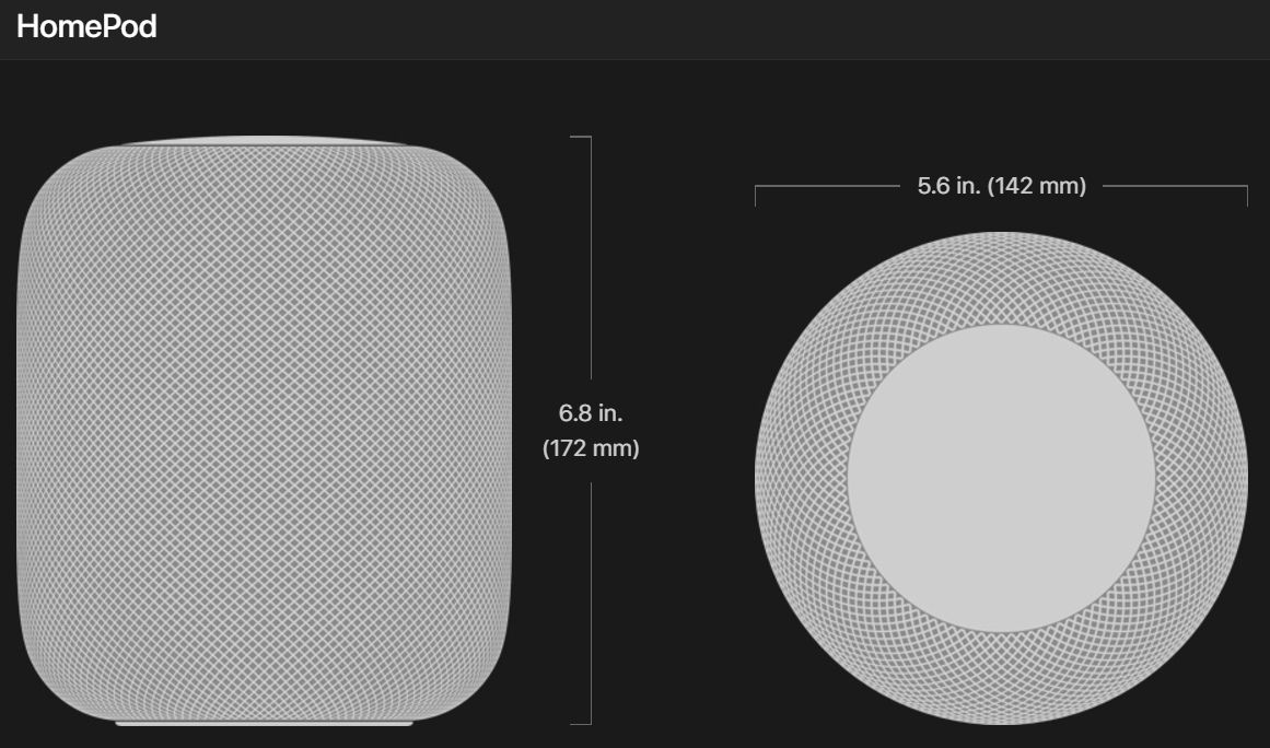 homepod weight
