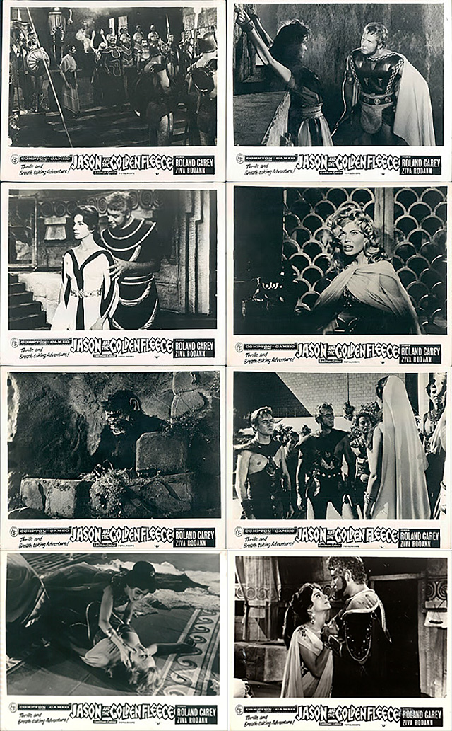PEPLUM TV Lobby Cards Set THE GIANTS OF THESSALY (1960)