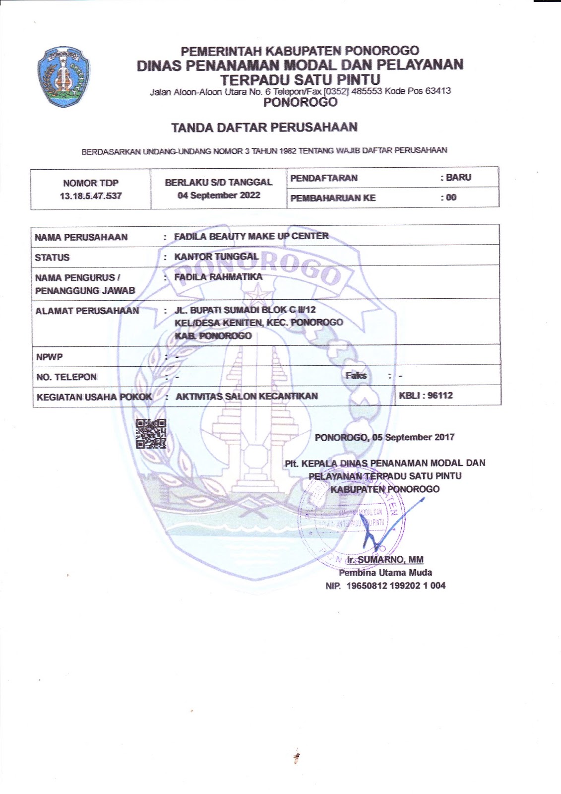 Legalitas Lkp Fadila Beauty 085334563355 Fadila Beauty Kursus Tata Rias