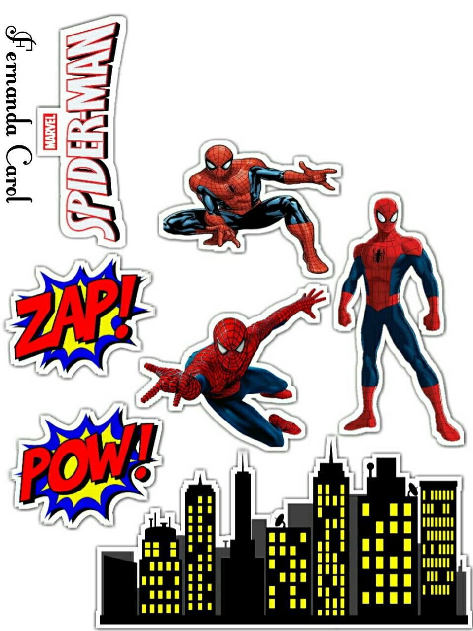 Spiderman Cake Topper Free Printable Printable Templates Spiderman Cake Topper Free Printable Printable Templates