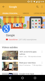 YOUTUBE 6.0.11 PARA ANDROID CON MATERIAL DESIGN