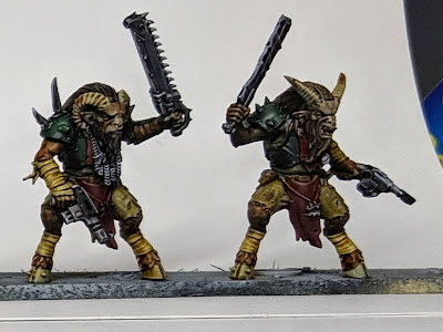 The lighting really lets these down Finished Standing Beastmen