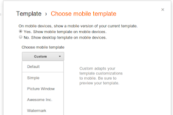Introducing custom mobile templates for Blogger