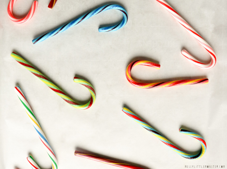 Melting Candy Cane Experiment Messy Little Monster