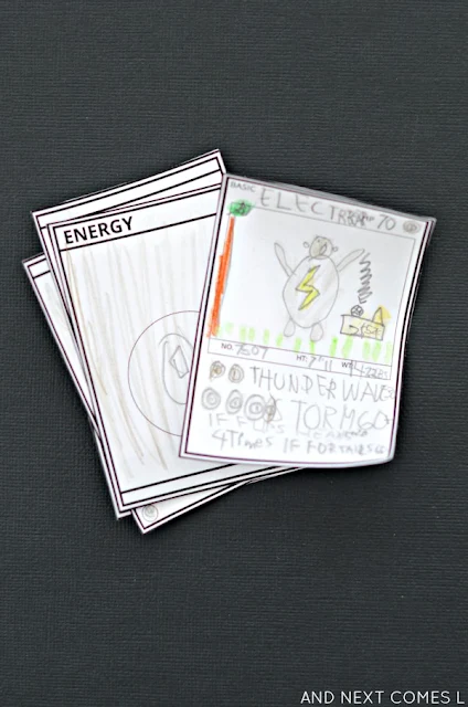 Homemade Pokemon cards for kids - grab the free printable Pokemon card blank template so you can design your own!