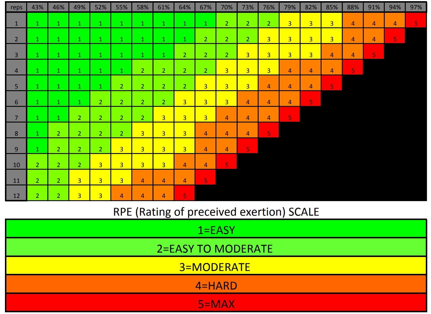 Percentage Scale Chart