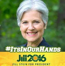 The Democratic party discriminated against Jill Stein by ignoring the fact that she was the "other" women running for President of the United States during the 2016 elections. Image of Green Party's 2016 candidate Jill Stein