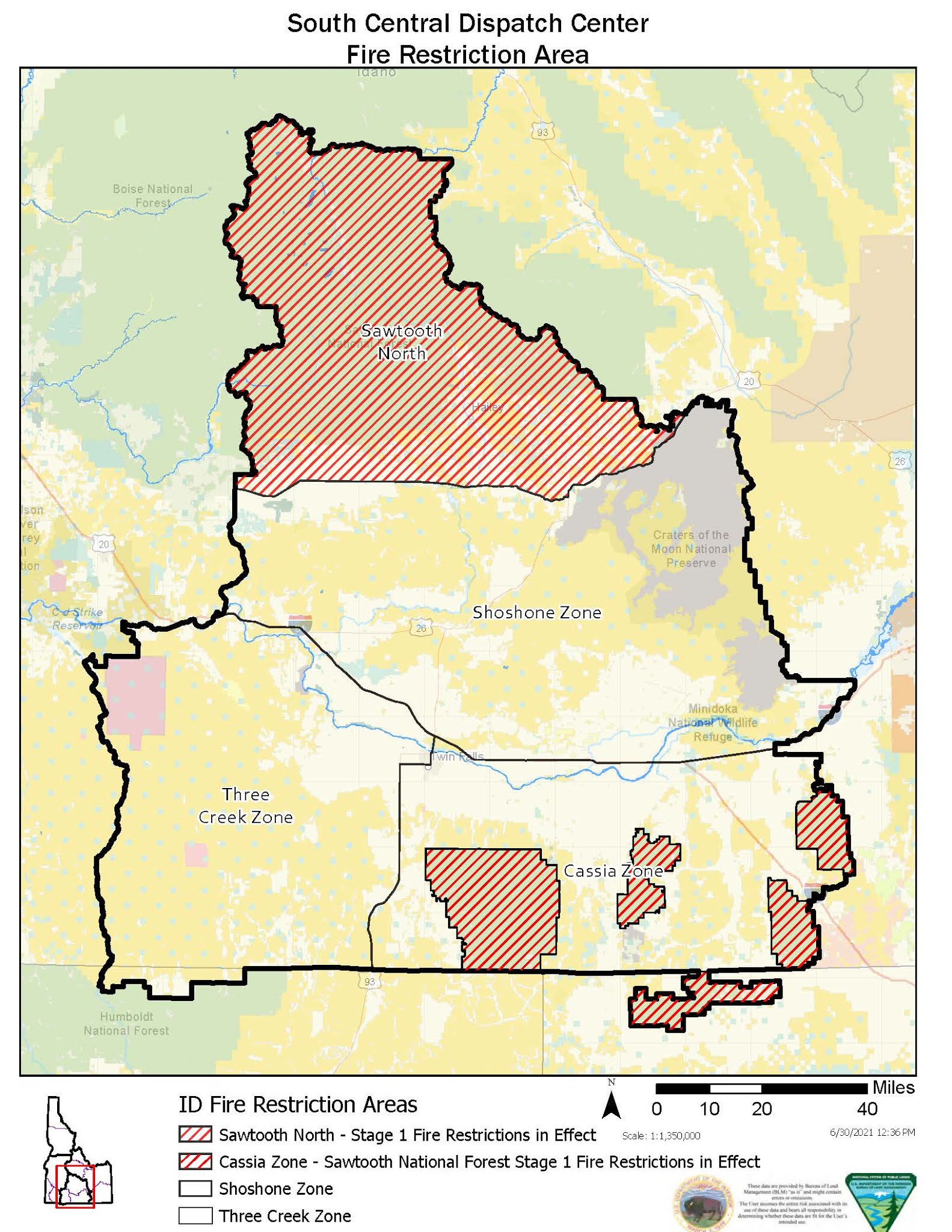 Idaho Fire Information June 2021