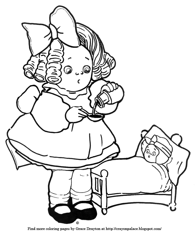 кукла заболела