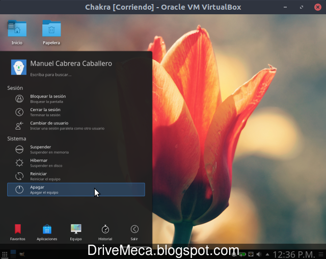 Recuerda apagar correctamente tu Chakra Linux