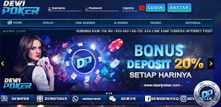 Dewipoker Agen Judi Online, Poker Online, DominoQQ, Bandar Ceme Online Terpercaya di Indonesia